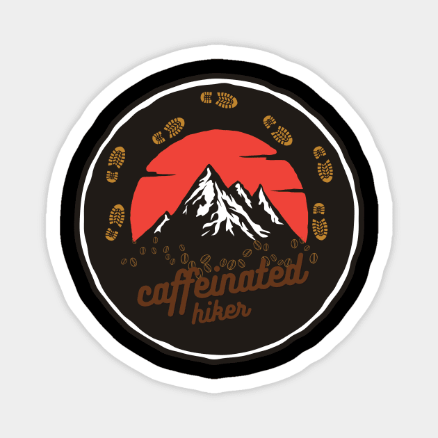 Caffeinated Hiker Magnet by NICHE&NICHE