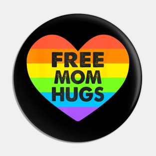 Free Mom Hugs Lgbt Pin