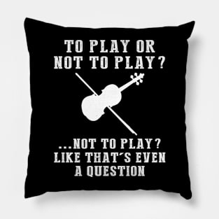 Stringing Joy - A Playful Violinist's Tee! Pillow