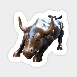 Wall Street Bull in Color Magnet