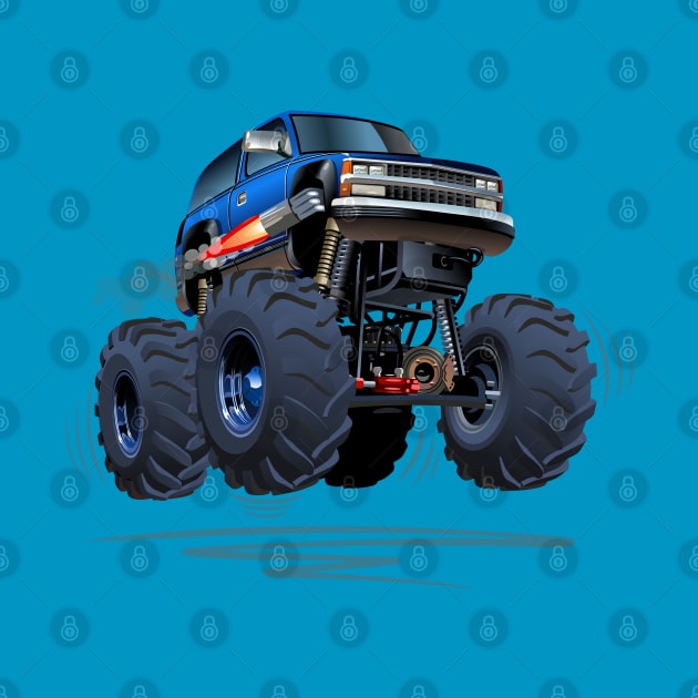 Cartoon monster truck by Mechanik