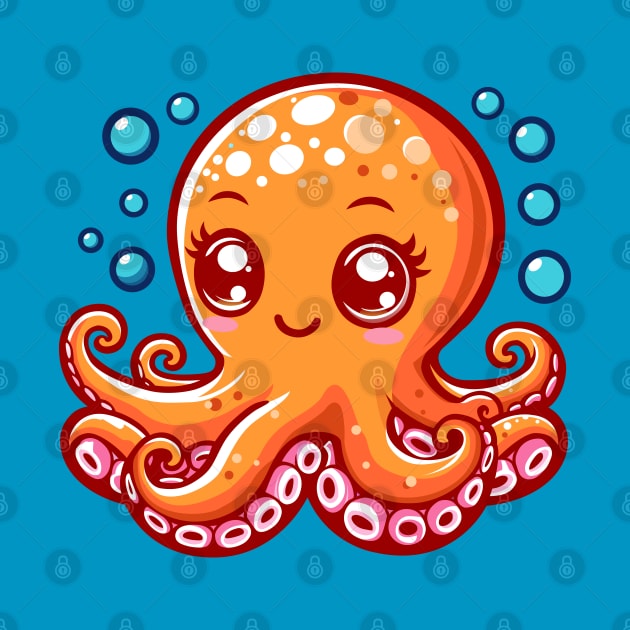 Orange Octopus by Arief Uchiha