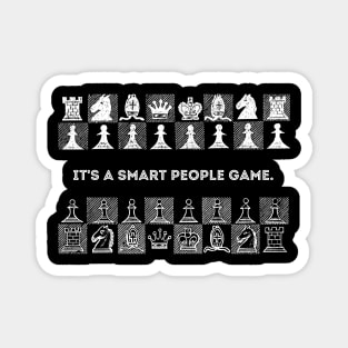 Chess for Smart People - White Magnet