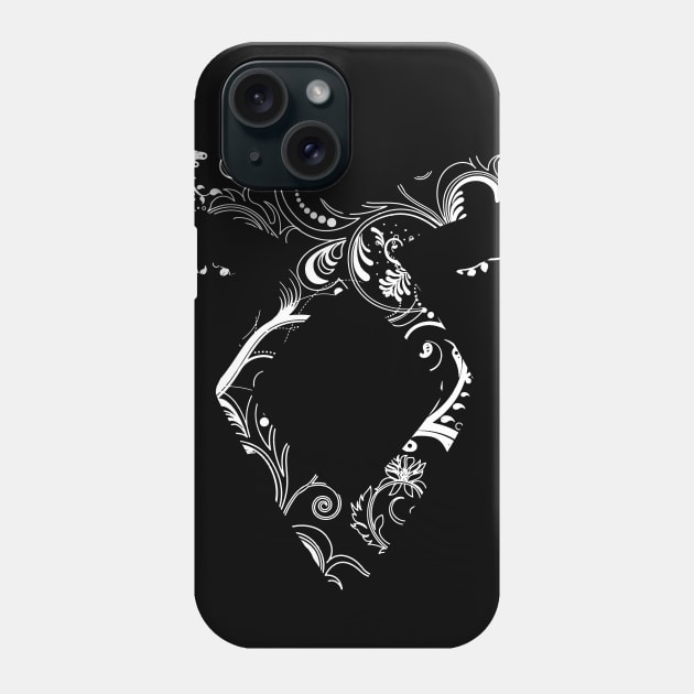 Shadowhunters rune - Angelic power rune (floral decorations - white) | Malec | Mundane | Parabatai | Alec, Magnus, Clary, Jace, Izzy Phone Case by Vane22april