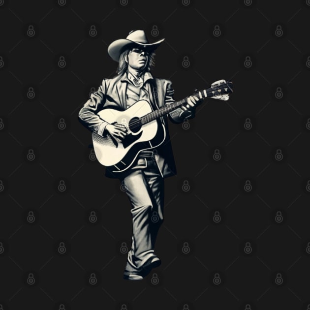 Dwight Yoakam Playing Guitar by Aldrvnd