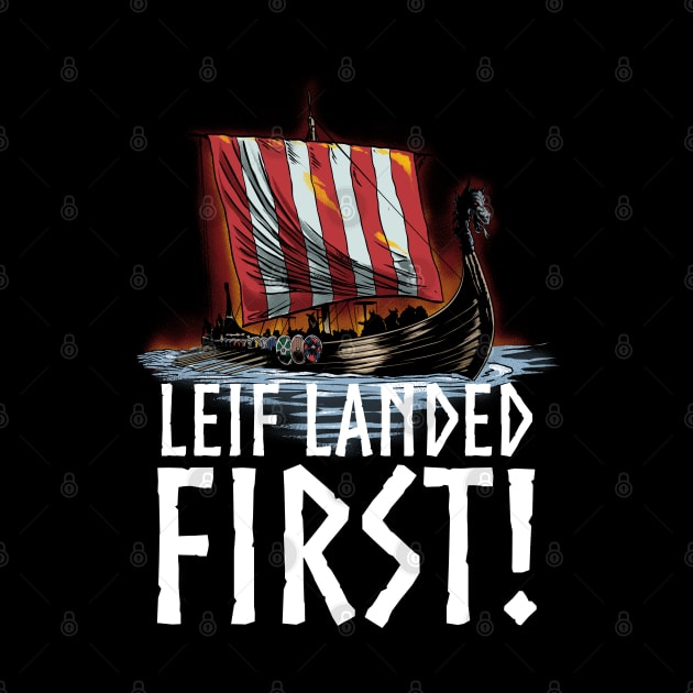 Medieval Norse History - Leif Landed First - Viking Longship by Styr Designs