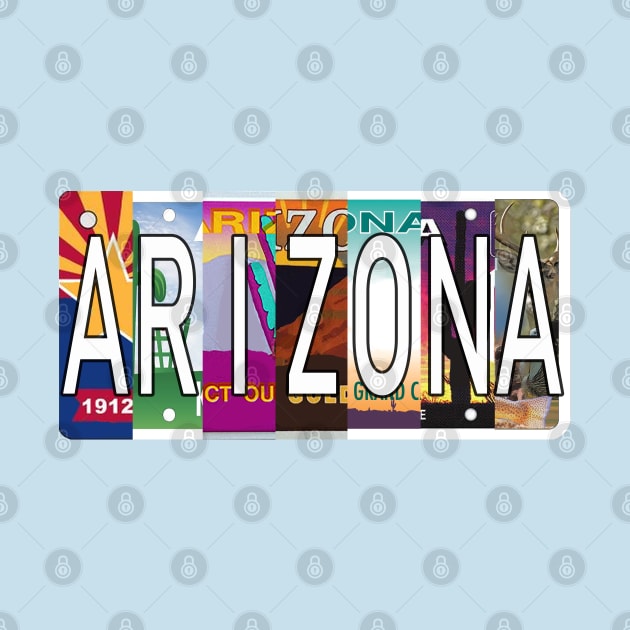 Arizona License Plates by stermitkermit