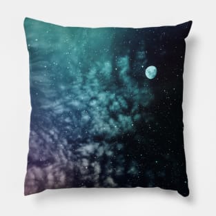 Polychrome Moon Pillow