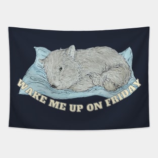 Sleeping wombat Tapestry