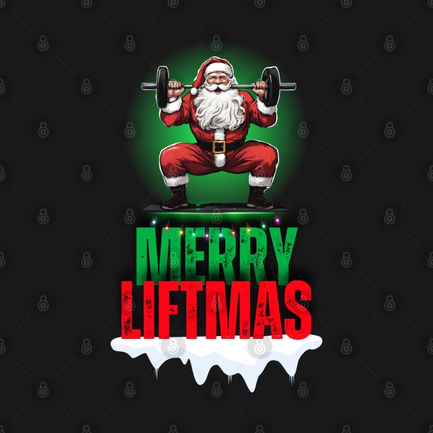 Merry Liftmas by Kenny The Bartender's Tee Emporium