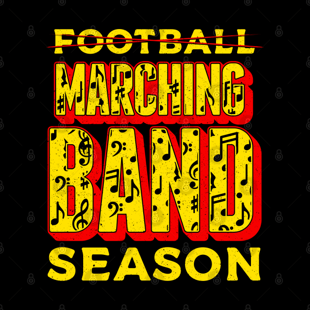 Funny Marching Band Tee Football Marching Band Season by Proficient Tees