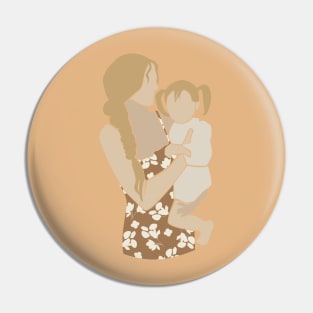 Abstract Family vector Women artistic Illustration Pin