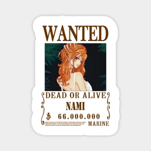 Nami One Piece Wanted Magnet