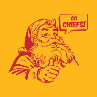 Retro Santa Claus Go Chiefs T-Shirt