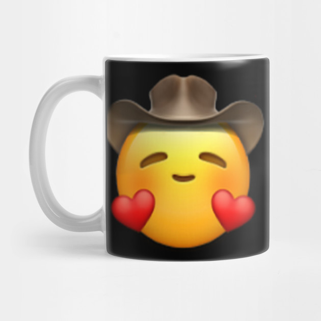  50 Cowboy Emoji Heart - 