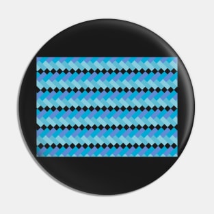 Blue tones geometric abstract zigzags with white diamonds Pin