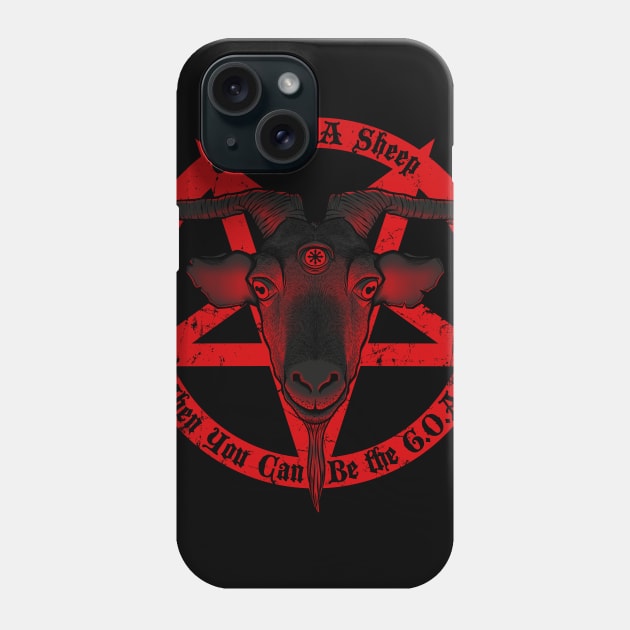 Be the G.O.A.T. [black version] Phone Case by kgullholmen