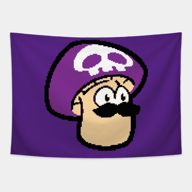 ShroomDood (Pixel/Poison) Tapestry by ArtofJMS