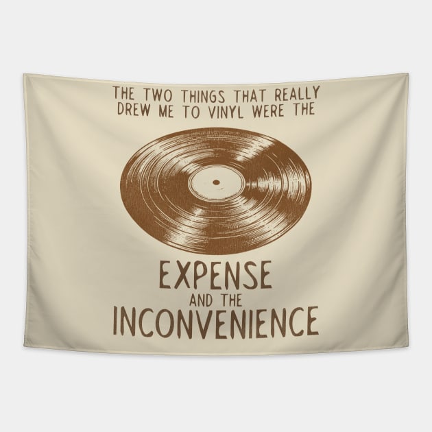 VINYL Collector Woes Tapestry by darklordpug