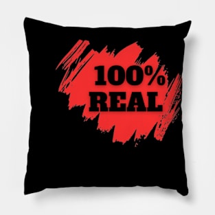 100% Real Tshirt Pillow