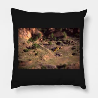 Picture of an Excavation Site With Tilt Shift Effect Pillow