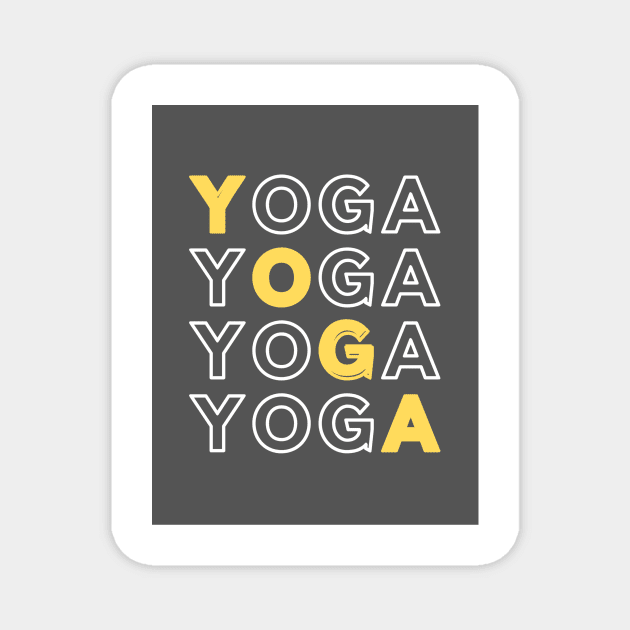 Yoga type shirt, yoga tshirt Magnet by Amazefeel-co