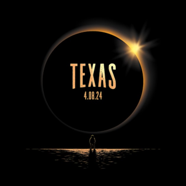 North America Total Solar Eclipse 2024 Texas Usa by Diana-Arts-C