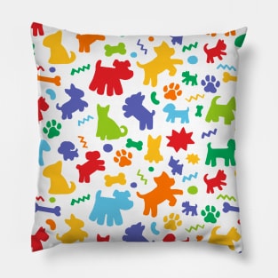 Dog Pattern Rainbow Big Pillow