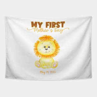 Mother's Day Baby Lion Design Tapestry