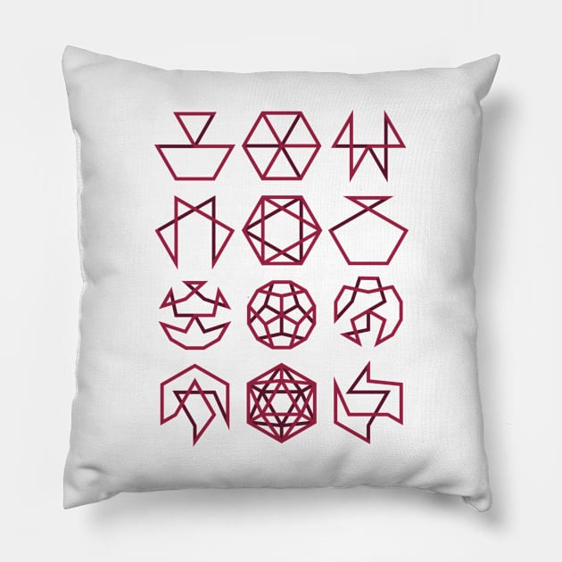 Hamiltonian Cycles Pillow by 48Tuesdays