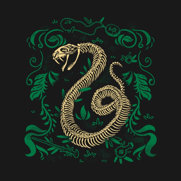 Wizard Snake Fossils by fitasartwork