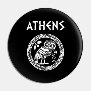 Athens Athenian Owl Symbol of Goddess Athena Pin