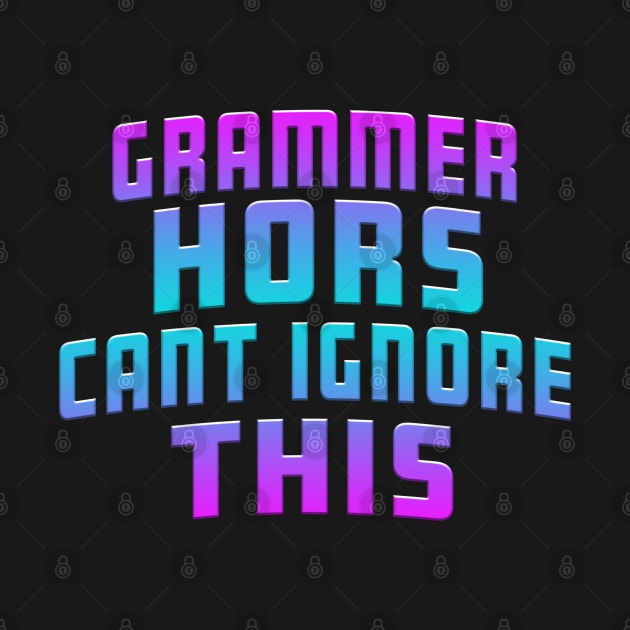 Grammer Hors Cant Ignore This Blues by Shawnsonart