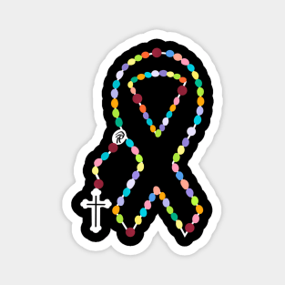 All Cancer Matters Awareness Cross All Ribbons Magnet