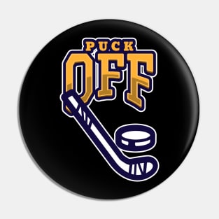 Funny Hockey Player Pun Pin