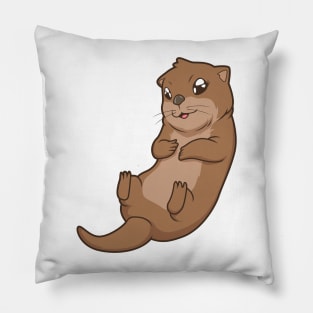 Kawaii sea otter Pillow