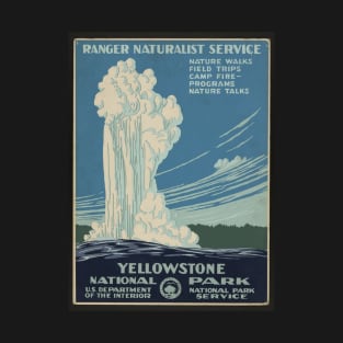 Yellowstone National Park Antique Poster T-Shirt