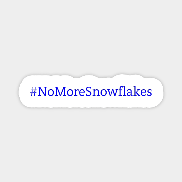 No More Snowflakes - Blue Magnet by Colveraft Designs