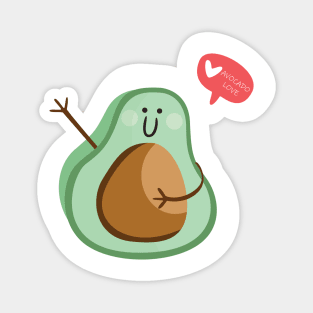 Avocado sharing some love Magnet