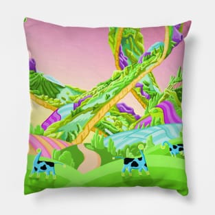 The Midnight Gospel Chromatic Ribbon Pillow