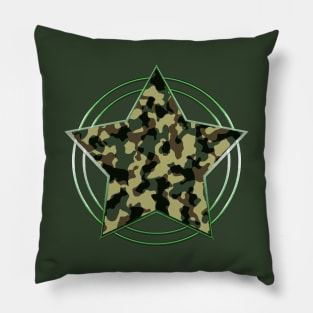 Camo star Pillow