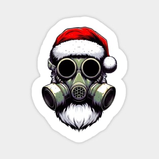 gas mask apocalypse santa claus Magnet