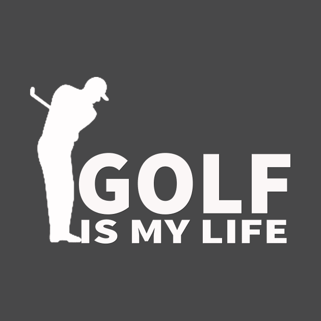 golf is my life white t-shirt by yassinstore