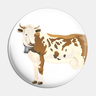 Brown Cow Pin