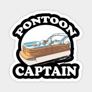 Pontoon Captain Boat Boating Magnet