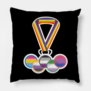 LGBTQIA+ medal Pillow