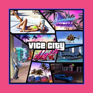 Vice City Nights Album Art T-Shirt