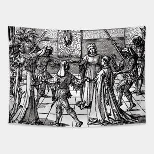 A Medieval Renaissance Masked Ball by Durer Tapestry