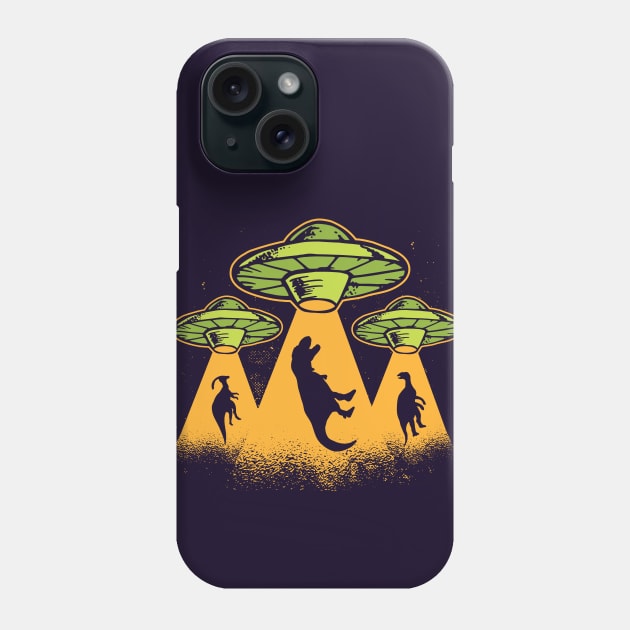 What Happened to the Dinosaurs // Funny UFO Cartoon Phone Case by SLAG_Creative