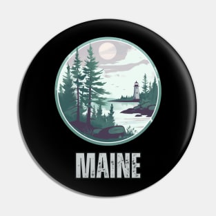 Maine State USA Pin